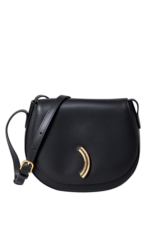 Little Liffner-Black Maccheroni Saddle Bag-dgallerystore