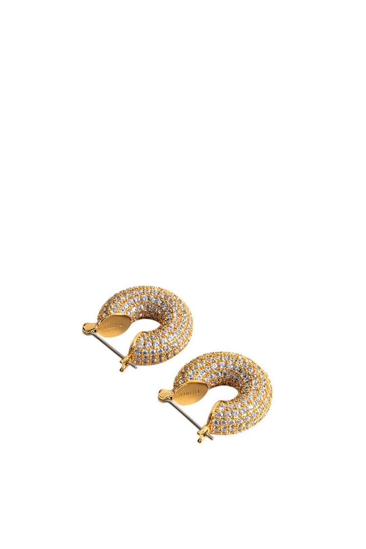 Luv Aj-Pave Mini Donut Hoops-CH4-PMDH-G Gold-dgallerystore