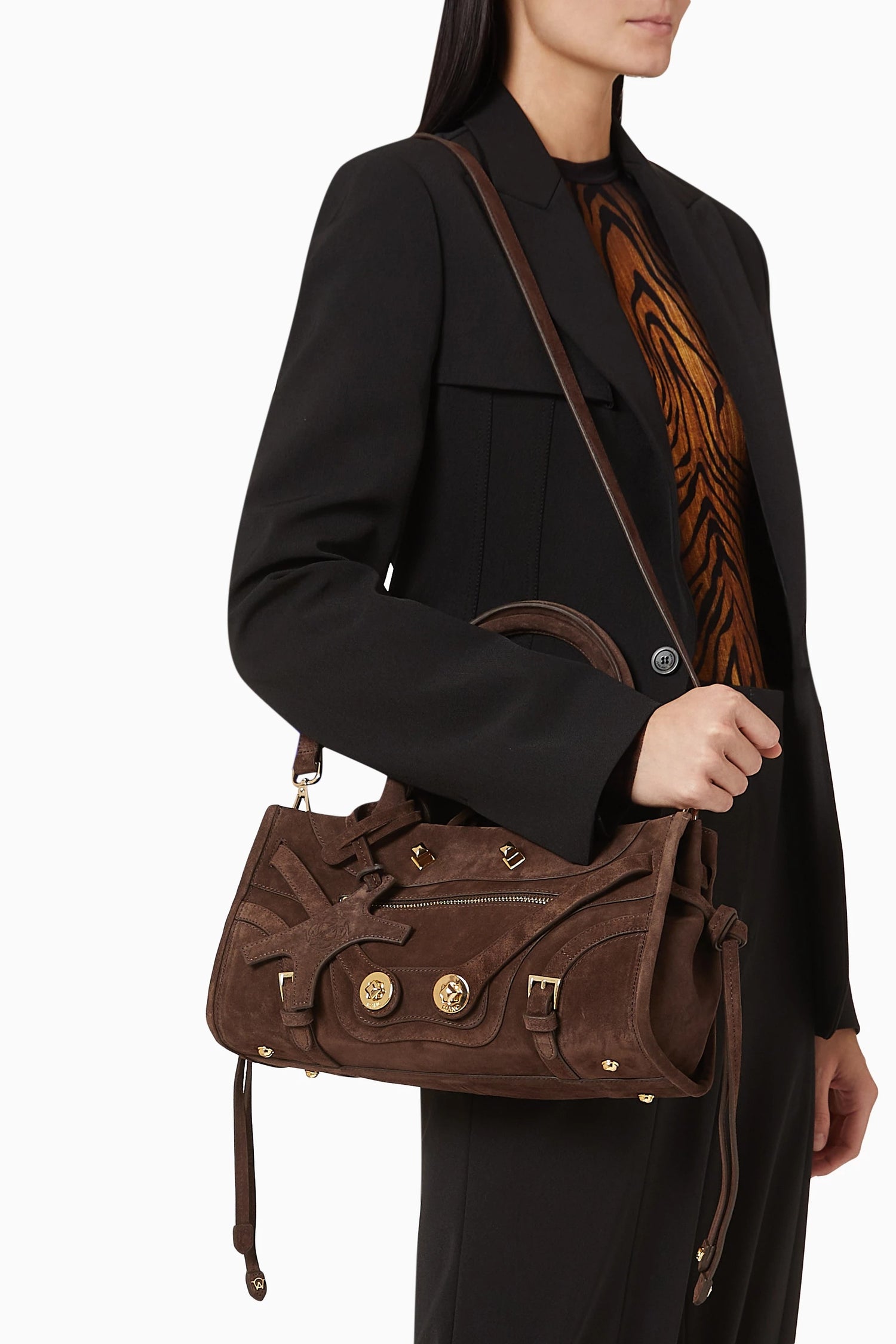 Manc-Mini zouzou shoulder bag in suede-dgallerystore