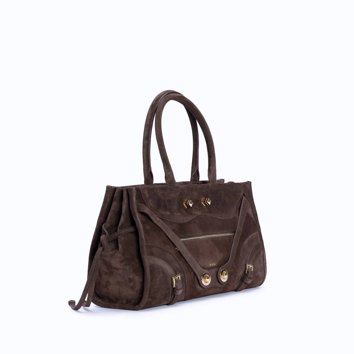 Manc-Zouzou - dark suede brown-dgallerystore