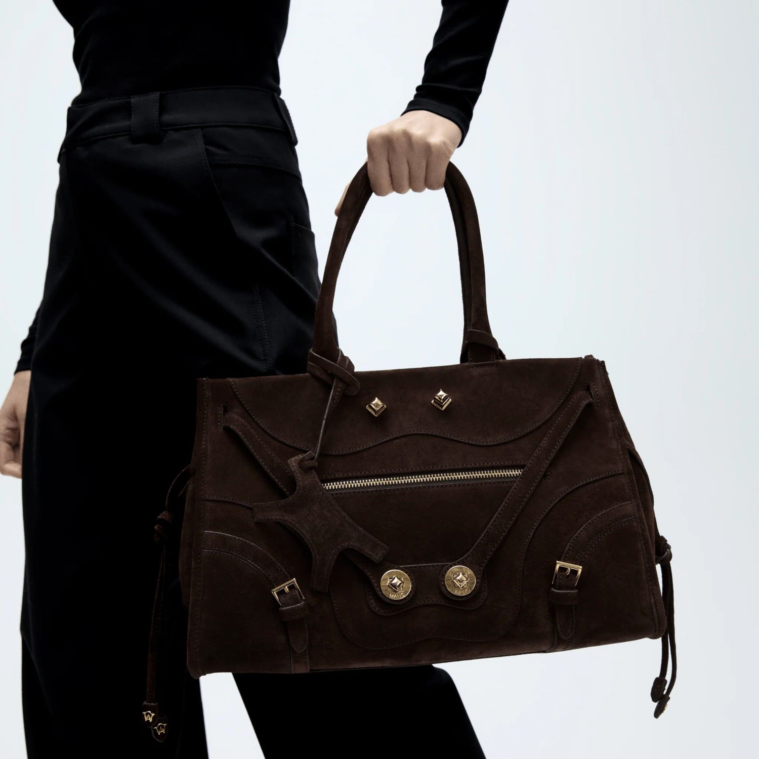 Manc-Zouzou - dark suede brown-dgallerystore