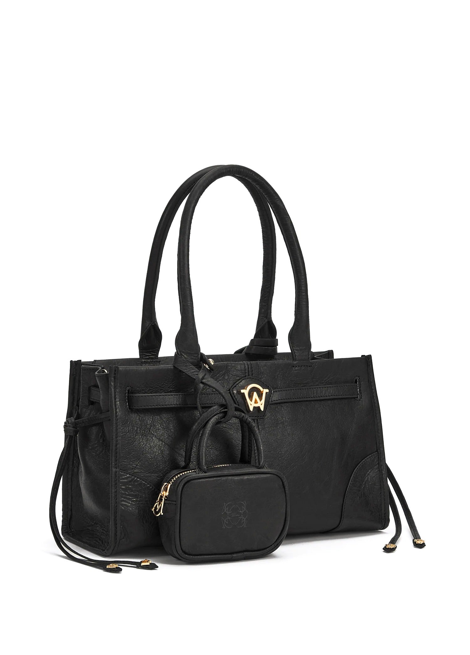 Manc-Zouzou mini black women leather bag-dgallerystore