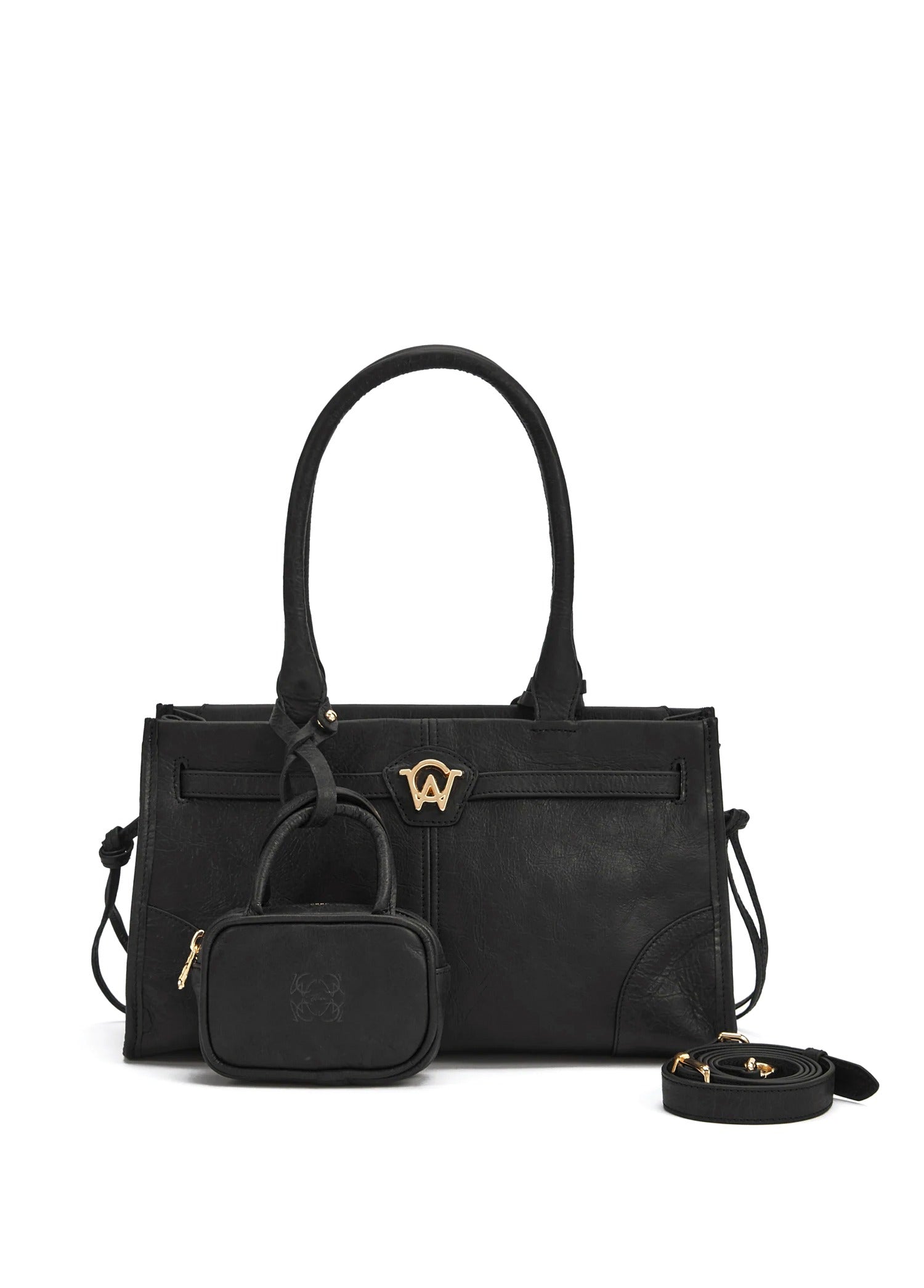 Manc-Zouzou mini black women leather bag-dgallerystore
