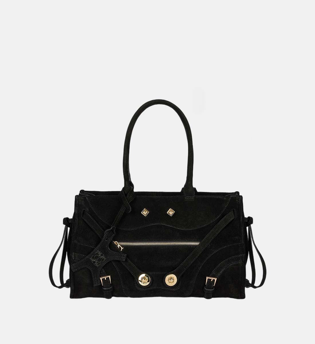 Manc-Zouzou suede leather handbag-dgallerystore