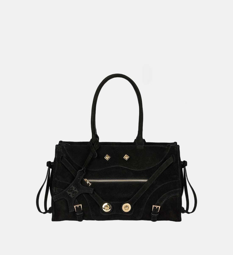 Manc-Zouzou suede leather handbag-dgallerystore