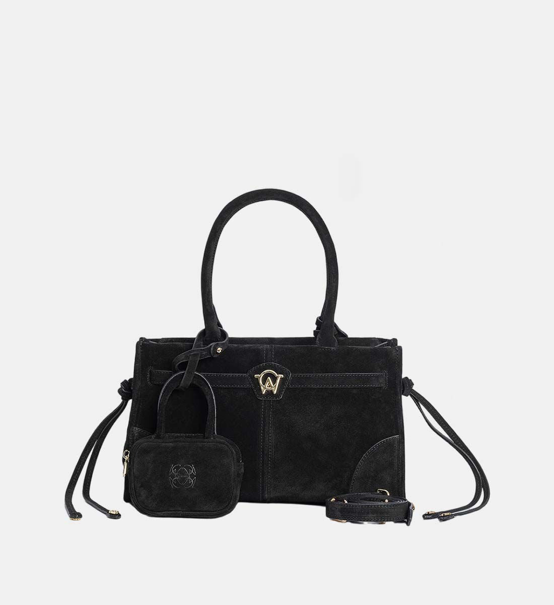 Manc-Zouzou suede leather handbag-dgallerystore