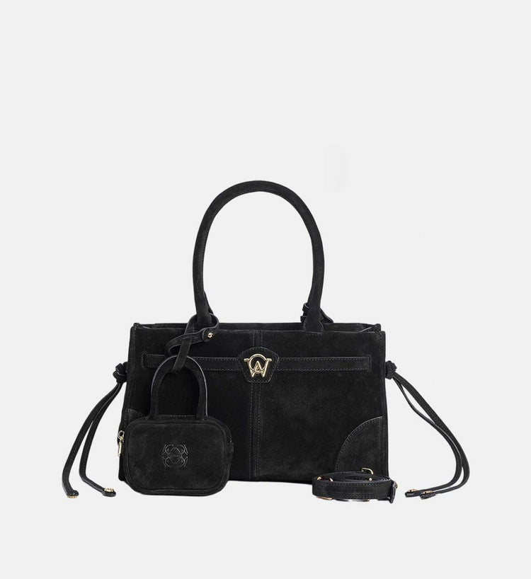 Manc-Zouzou suede leather handbag-dgallerystore