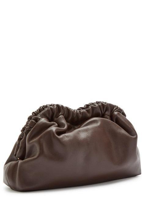 Mansur Gavriel-Cloud mini leather clutch 63160 choc chocolate 243431-dgallerystore