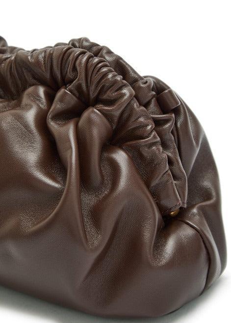 Mansur Gavriel-Cloud mini leather clutch 63160 choc chocolate 243431-dgallerystore