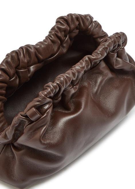 Mansur Gavriel-Cloud mini leather clutch 63160 choc chocolate 243431-dgallerystore