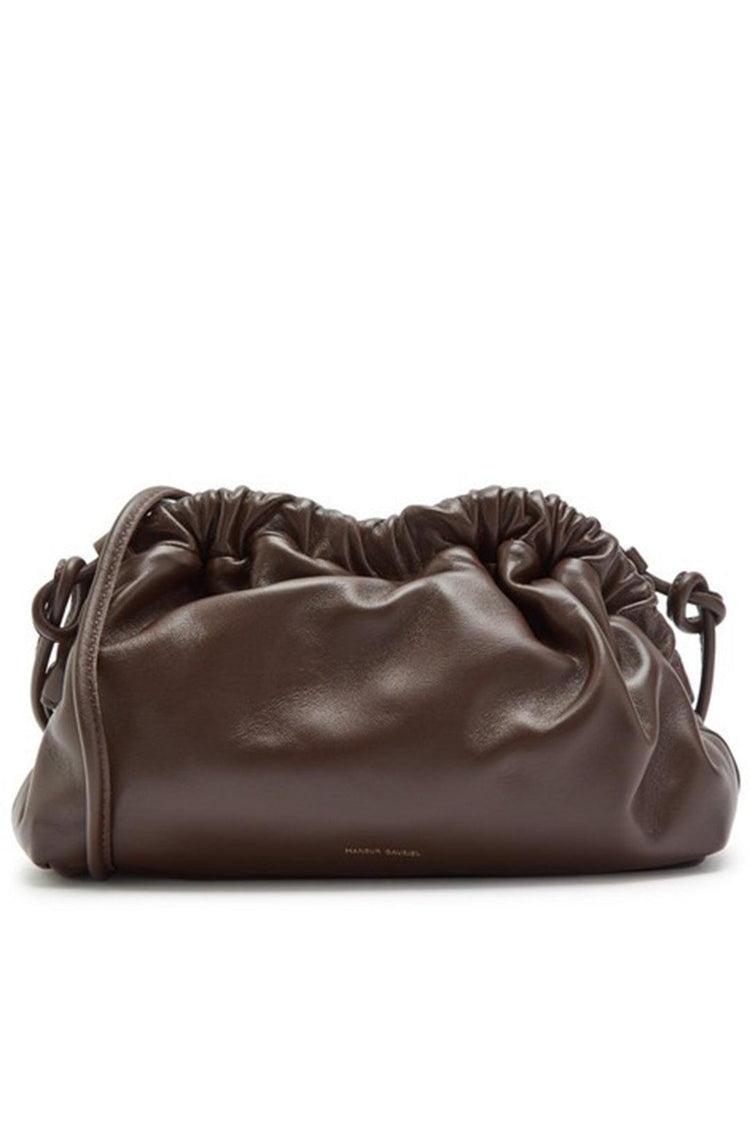 Mansur Gavriel-Cloud mini leather clutch 63160 choc chocolate 243431-dgallerystore
