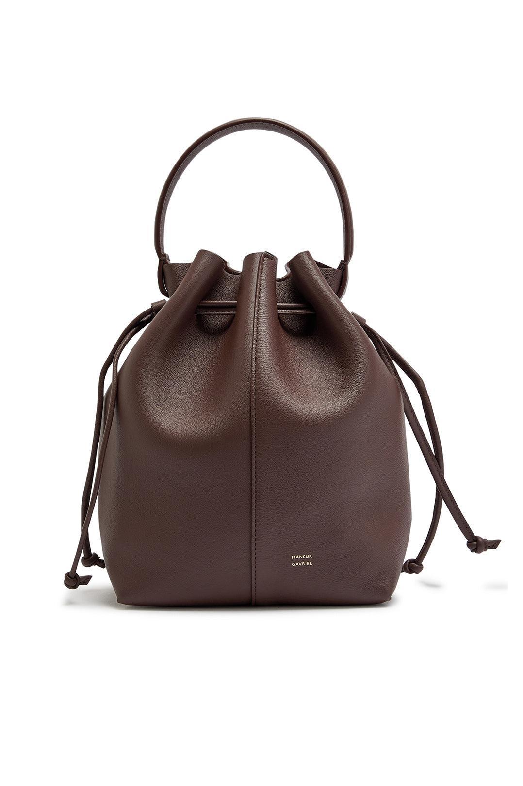 Mansur Gavriel-Dea bucket chocolate-dgallerystore