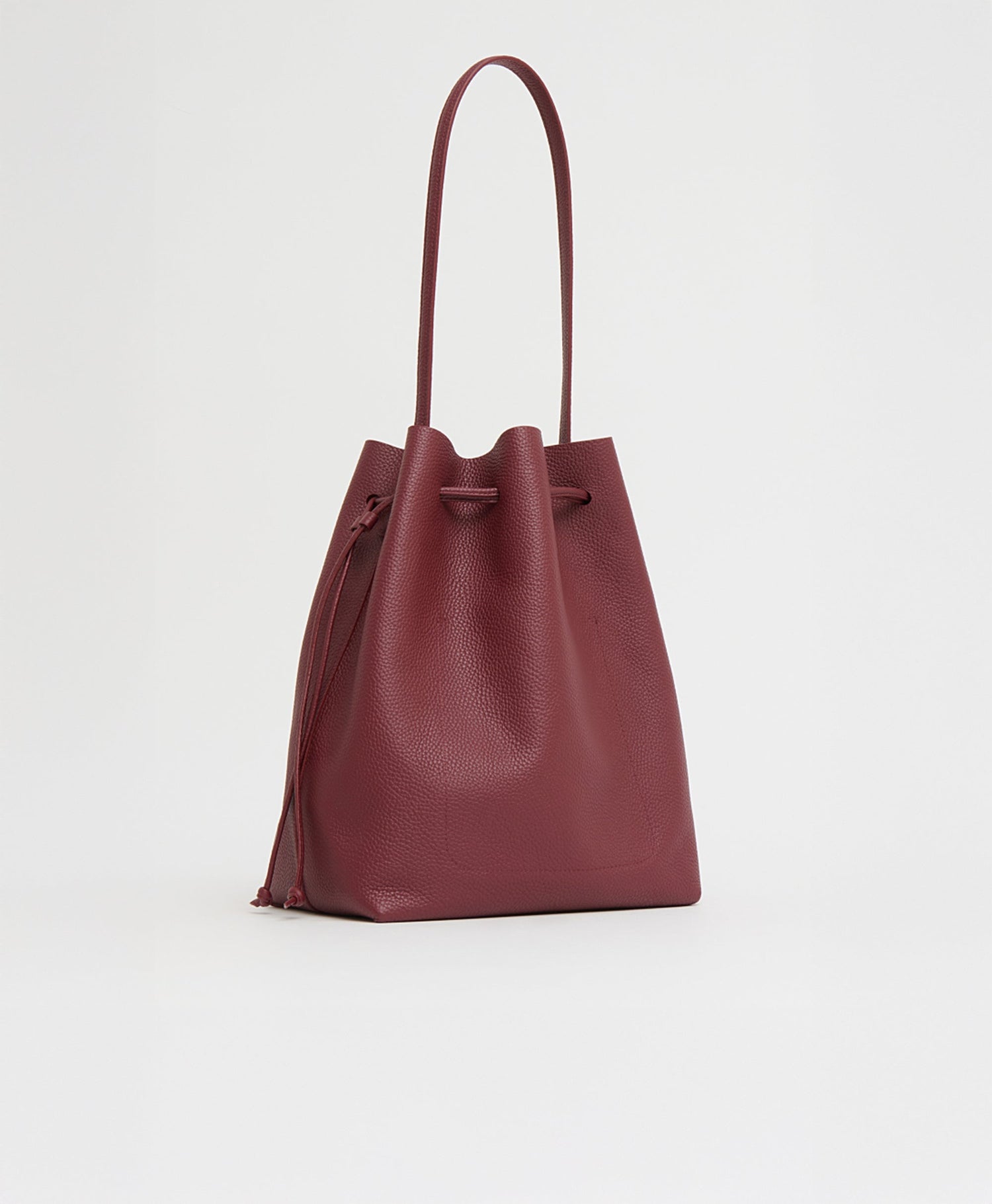Mansur Gavriel-Drawssting Cabas bucket Oxblood-dgallerystore