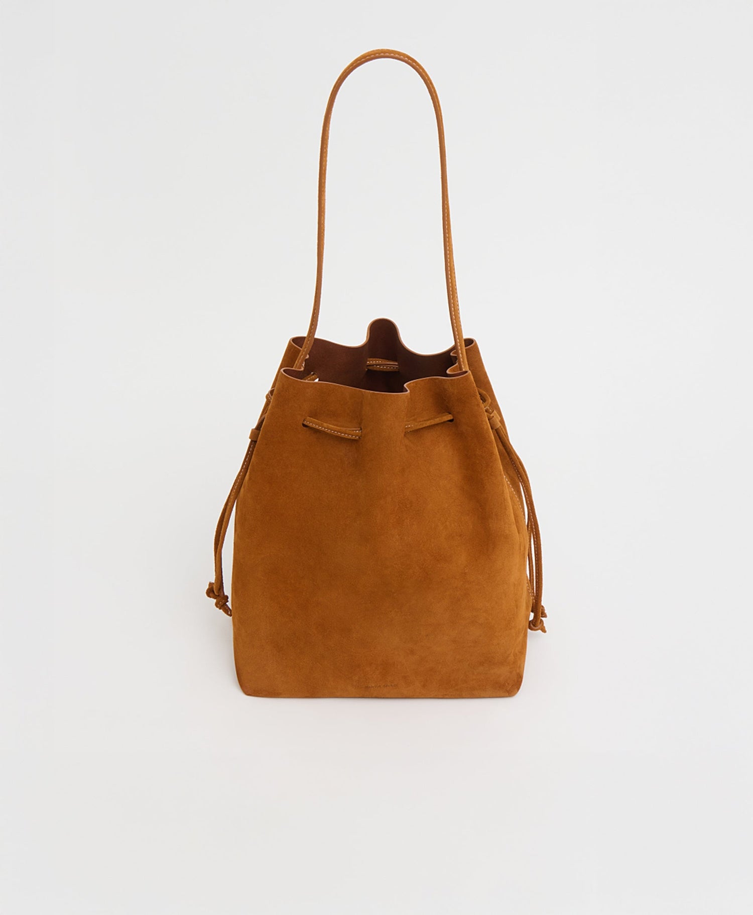 Mansur Gavriel-Drawstring Cabas bucket Saddle-dgallerystore