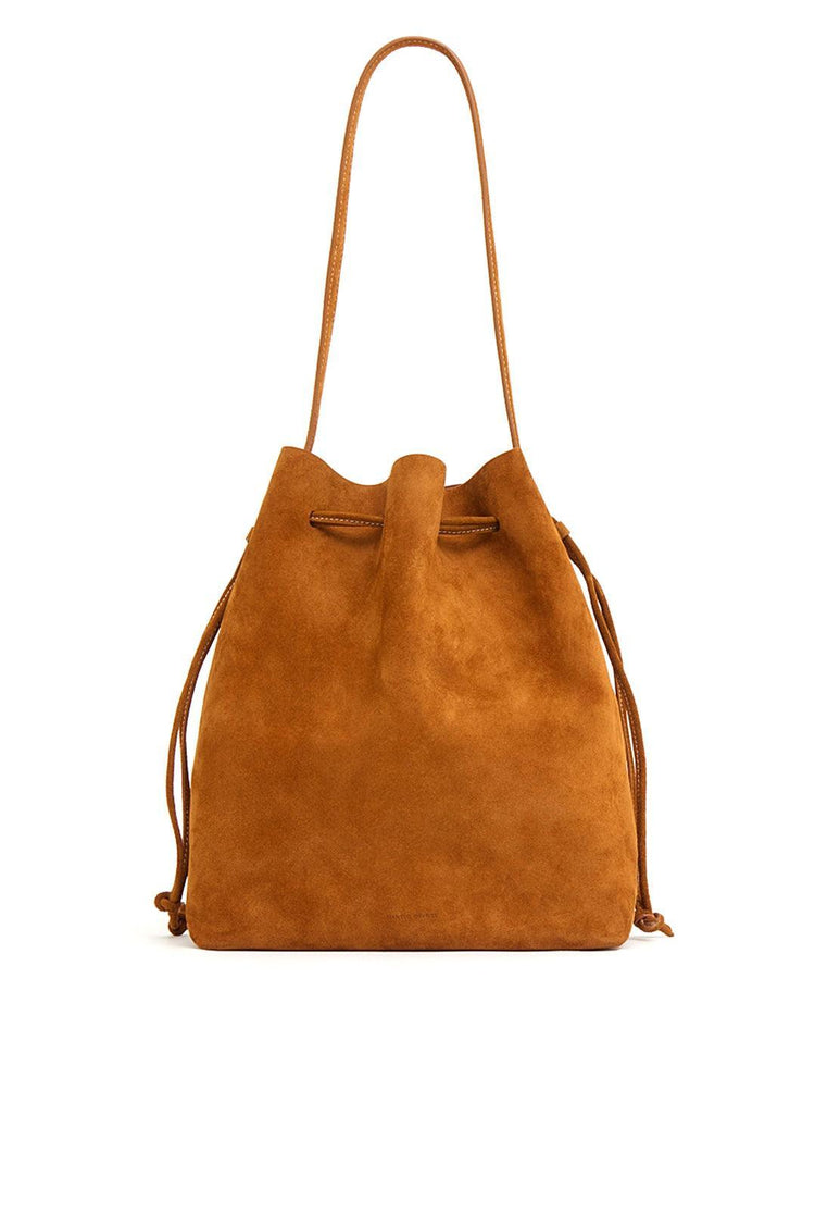 Mansur Gavriel-Drawstring Cabas bucket Saddle-dgallerystore