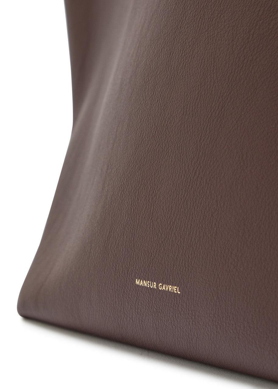 Mansur Gavriel-Everyday Soft Tote Chocolate Suede-dgallerystore