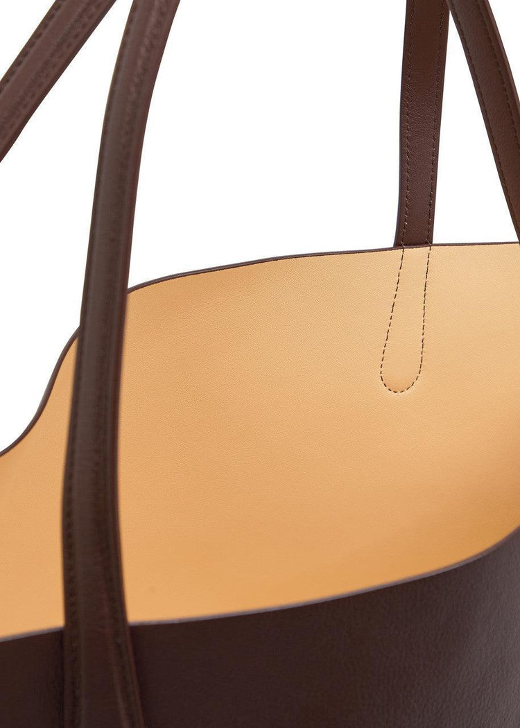 Mansur Gavriel-Everyday Soft Tote Chocolate Suede-dgallerystore
