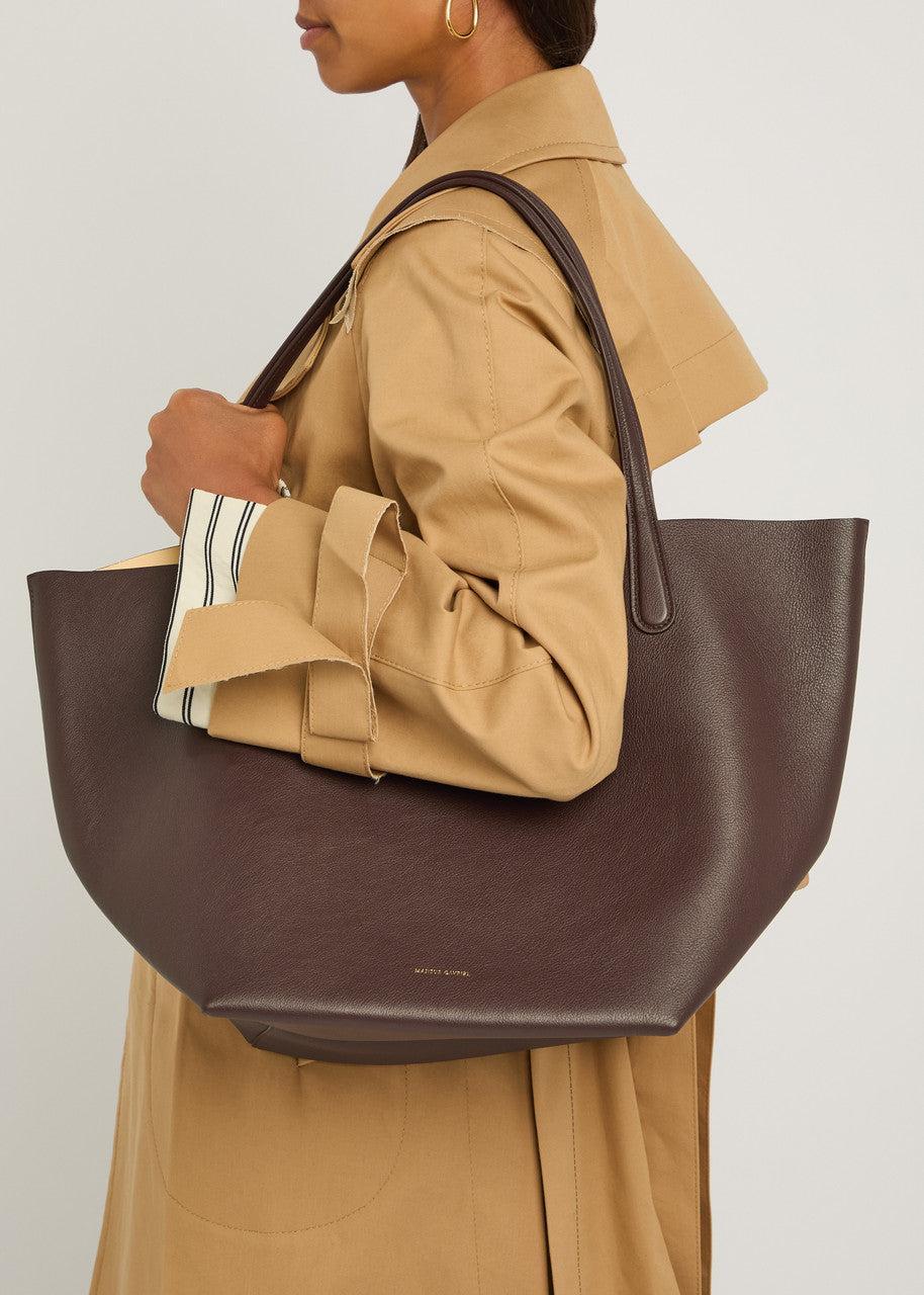 Mansur Gavriel-Everyday Soft Tote Chocolate Suede-dgallerystore
