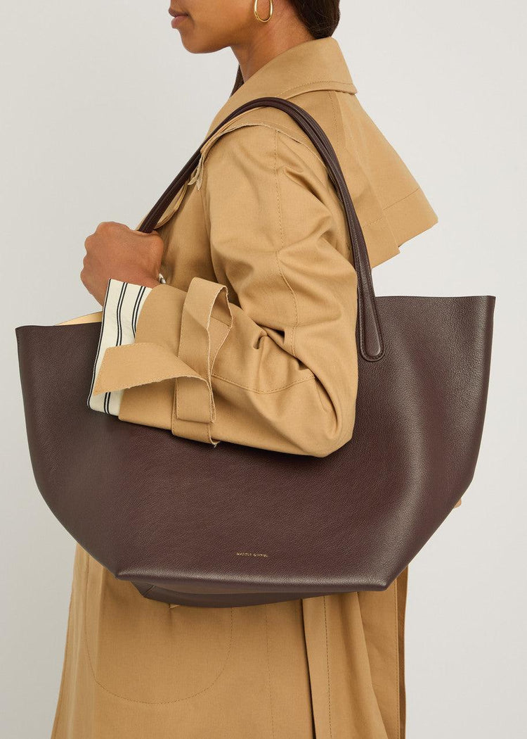 Mansur Gavriel-Everyday Soft Tote Chocolate Suede-dgallerystore