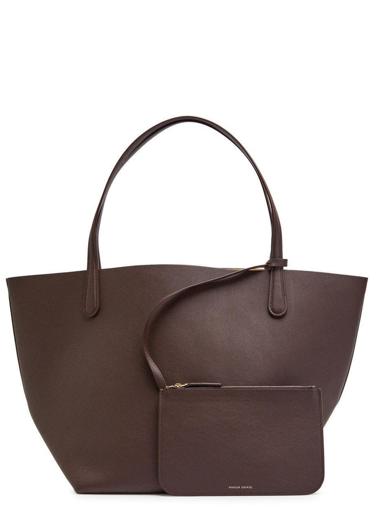 Mansur Gavriel-Everyday Soft Tote Chocolate Suede-dgallerystore