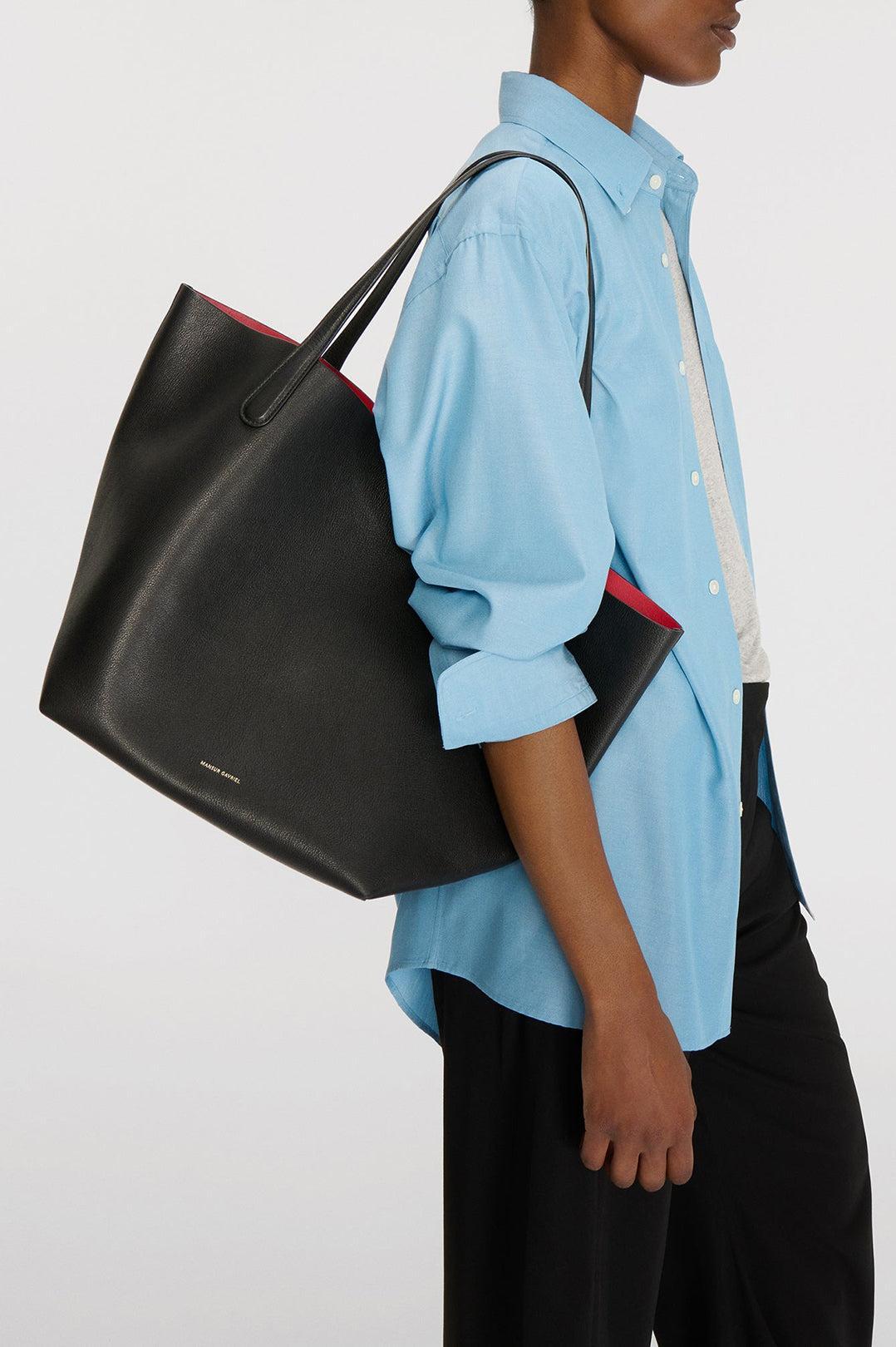 Mansur Gavriel-Everyday soft tote black flamma-dgallerystore