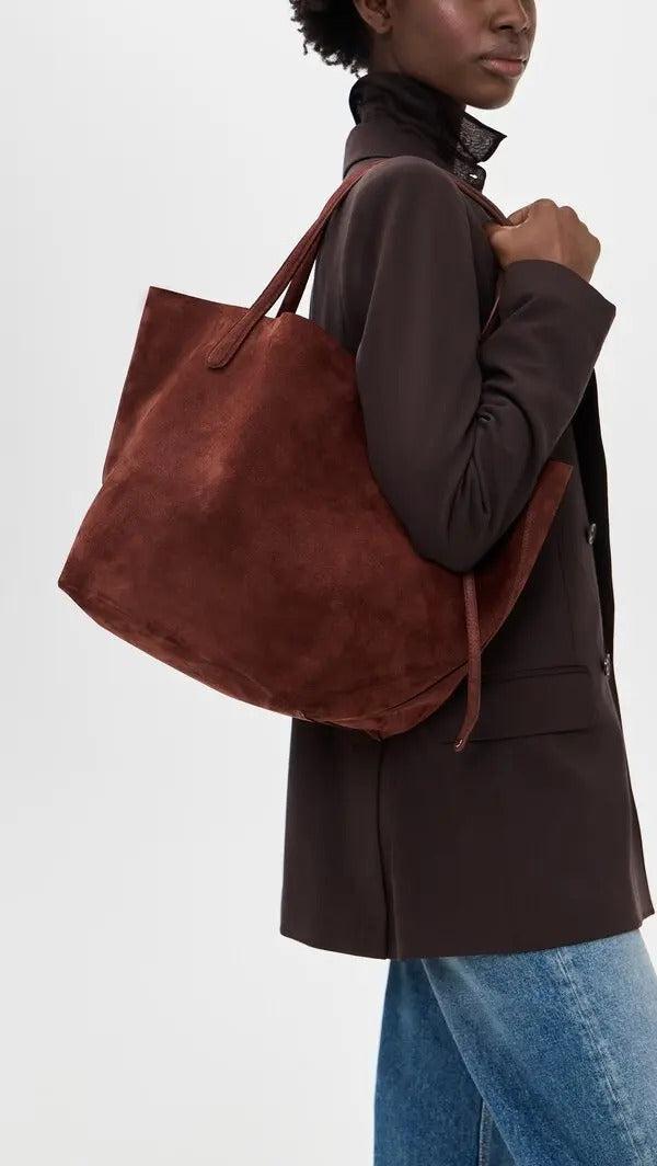 Mansur Gavriel-Mansur gavriel everyday soft tote Chocolate-dgallerystore