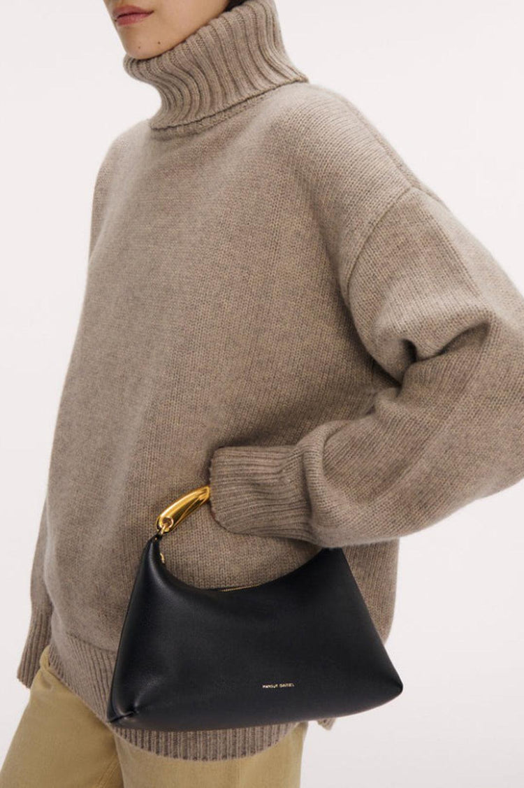 Mansur Gavriel-Metal handle rhea black-dgallerystore