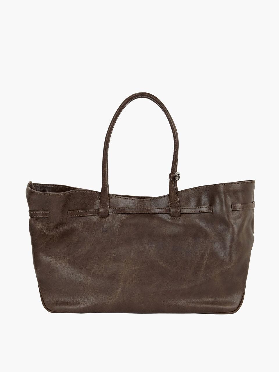 Margesherwood-Grandma used bag large_washed brown pull-up-dgallerystore