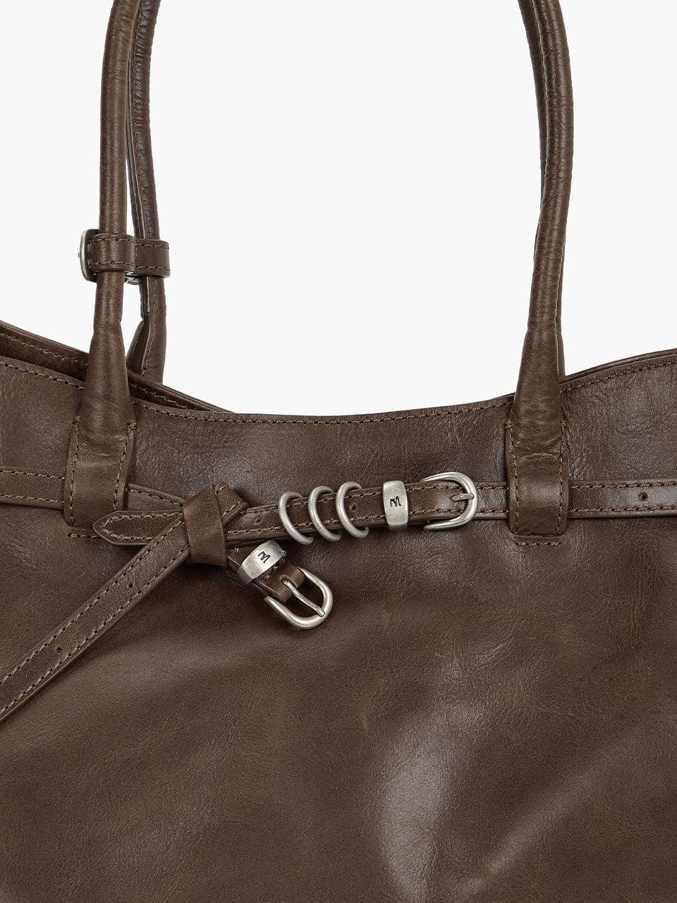 Margesherwood-Grandma used bag large_washed brown pull-up-dgallerystore