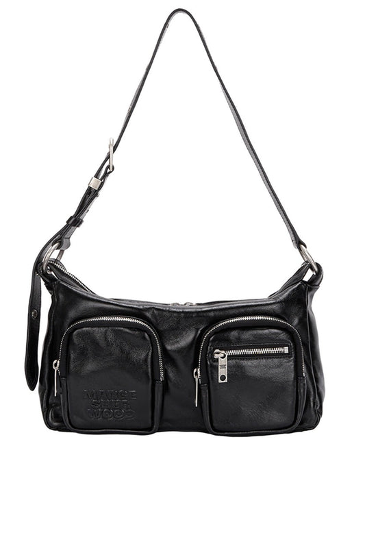 Margesherwood-OUTPOCKET HOBO black glossy plain-EE047345-dgallerystore