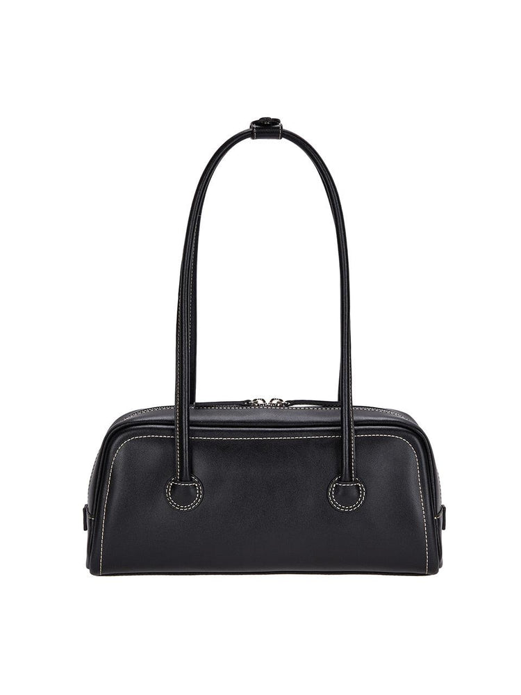 Margesherwood-SOFT BAGUETTE BAG black plain-EE047652BLK-dgallerystore