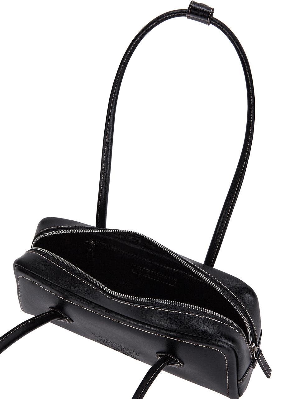 Margesherwood-SOFT BAGUETTE BAG black plain-EE047652BLK-dgallerystore