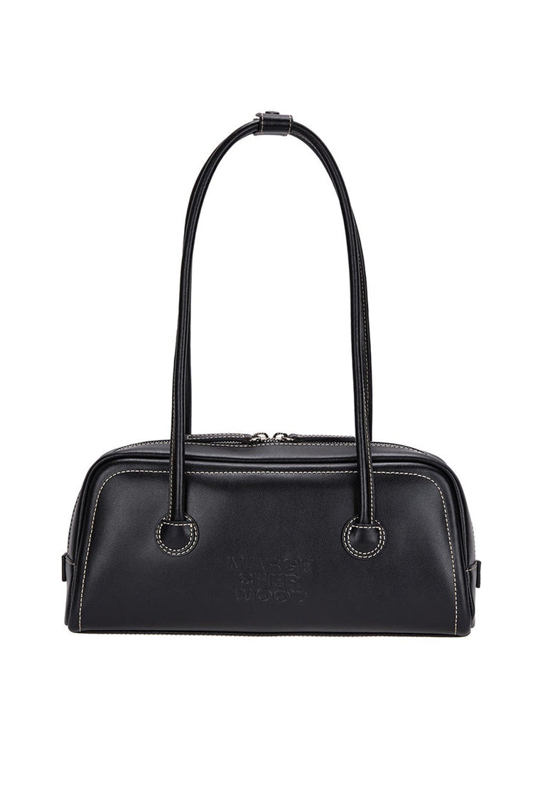 Margesherwood-SOFT BAGUETTE BAG black plain-EE047652BLK-dgallerystore