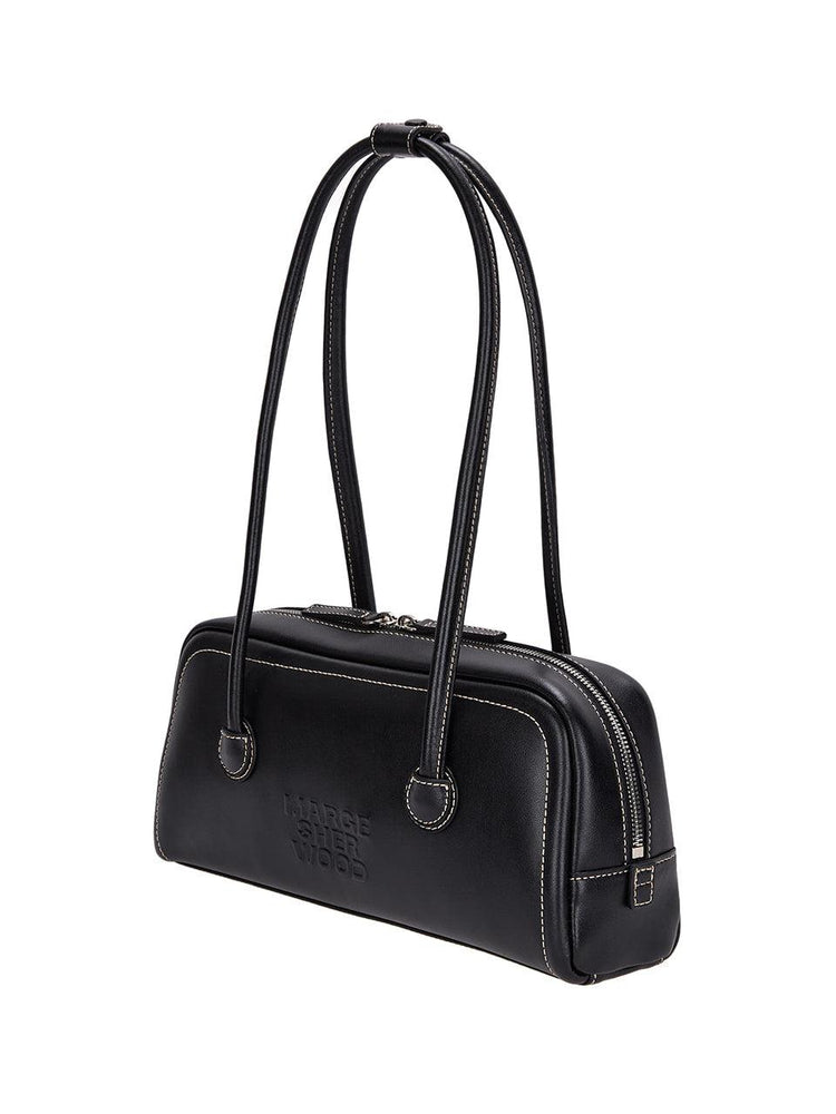 Margesherwood-SOFT BAGUETTE BAG black plain-dgallerystore