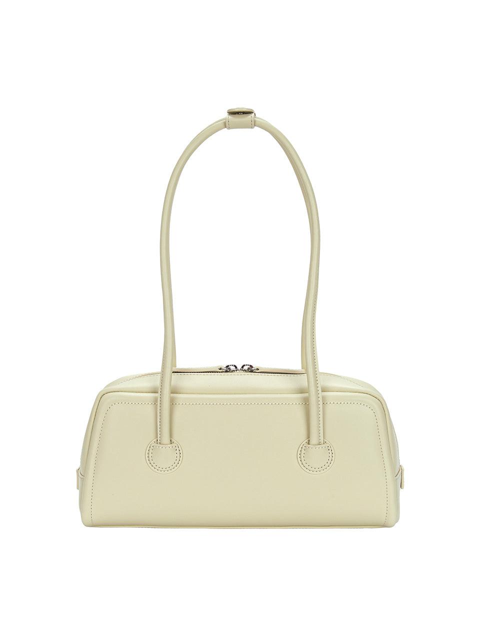 Margesherwood-SOFT BAGUETTE BAG blond wood plain-EE47652WHT-dgallerystore