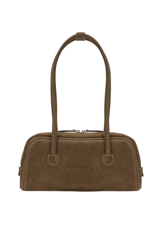 Margesherwood-SOFT BAGUETTE BAG chestnut nubuck-dgallerystore