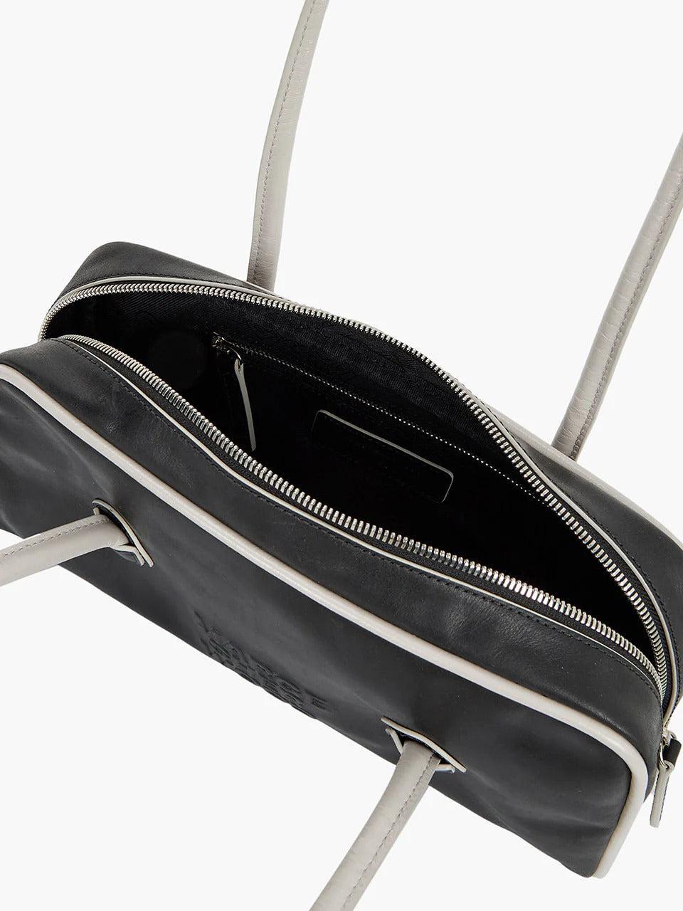Margesherwood-Soft Boston EW Piping black light grey crinkle-dgallerystore