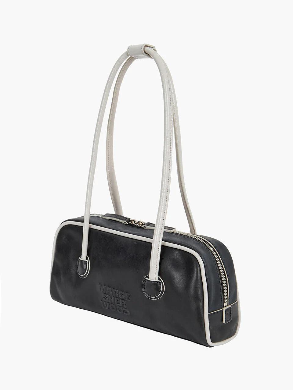 Margesherwood-Soft Boston EW Piping black light grey crinkle-dgallerystore