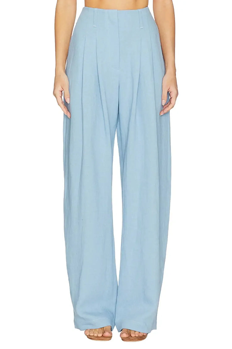 Nanushka-Hettie Linen Viscose Barrel Leg Pants-dgallerystore