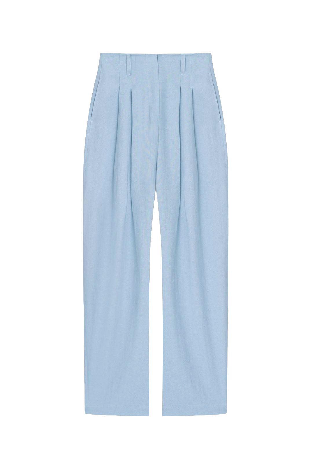 Nanushka-Hettie Linen Viscose Barrel Leg Pants-dgallerystore