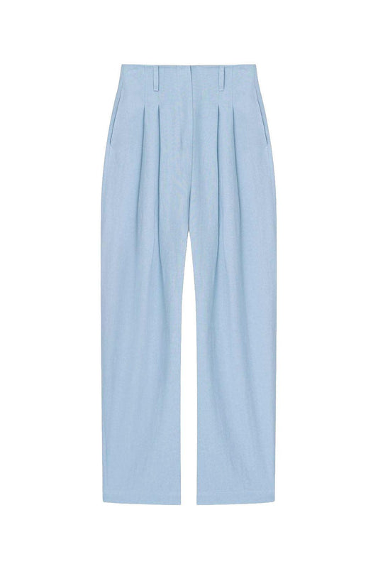 Nanushka-Hettie Linen Viscose Barrel Leg Pants-dgallerystore