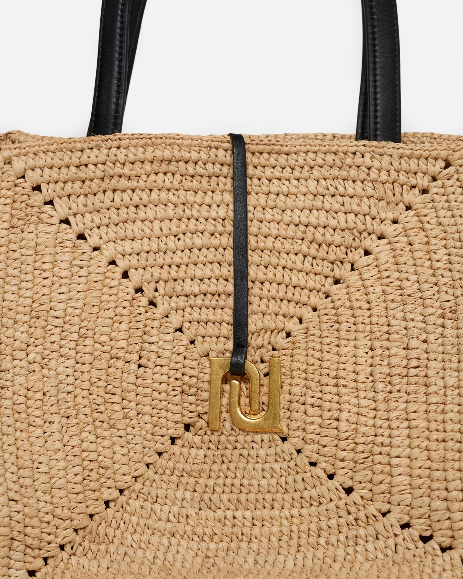 Nanushka-THE ORIGAMI TOTE NATURAL/BLACK-dgallerystore