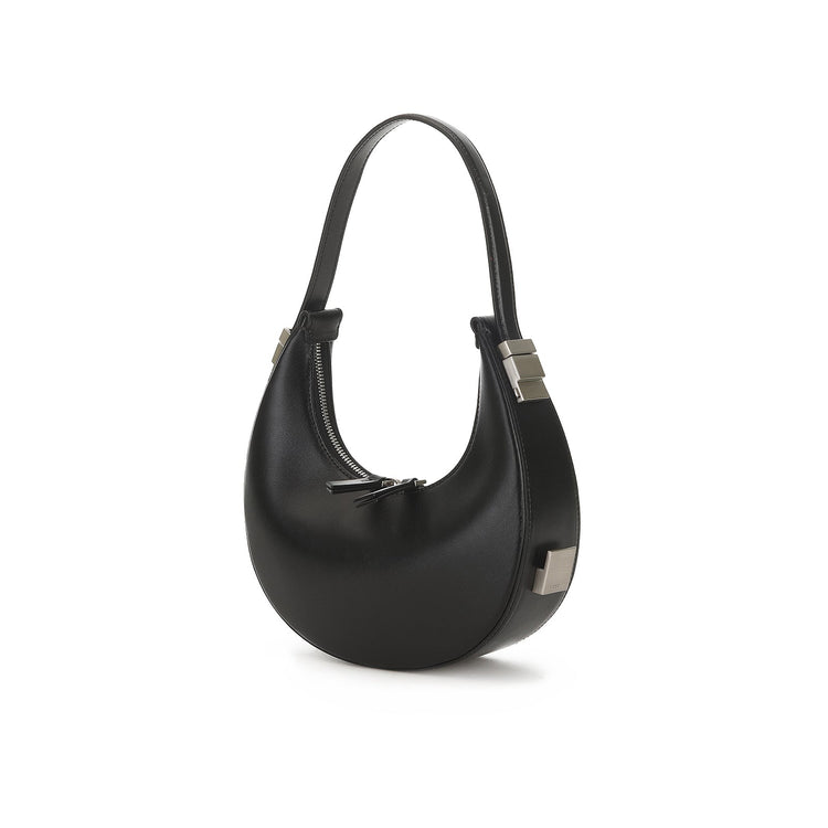 Osoi-Black Leather Toni Mini Handbag-dgallerystore