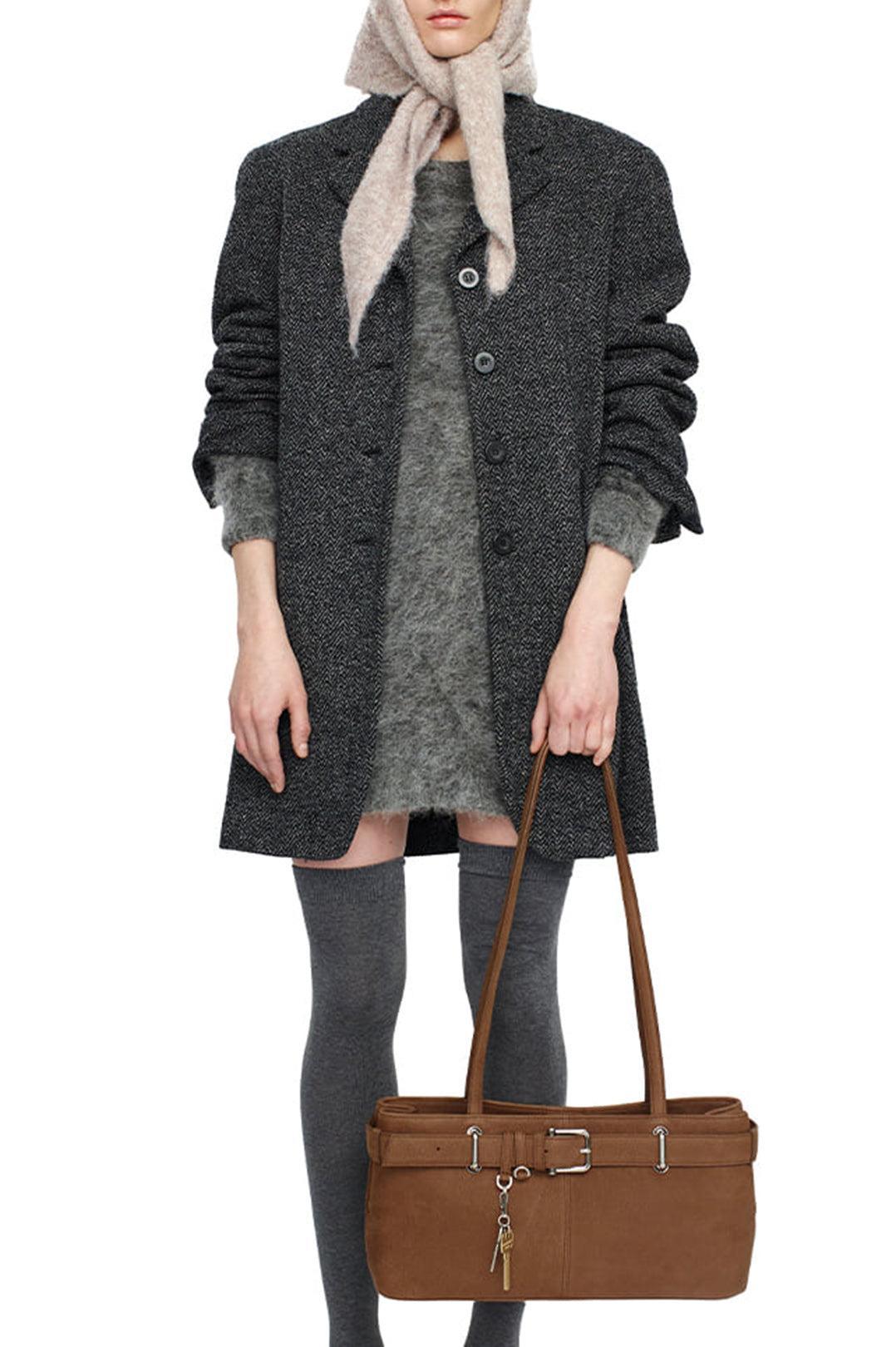 Osoi-Shoulder Brocle in Nubuck Brown-dgallerystore
