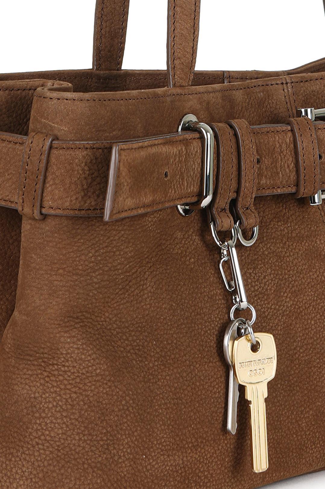 Osoi-Shoulder Brocle in Nubuck Brown-dgallerystore