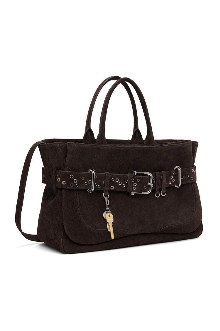 Osoi-Tore brocle suede mocha eyelets-dgallerystore