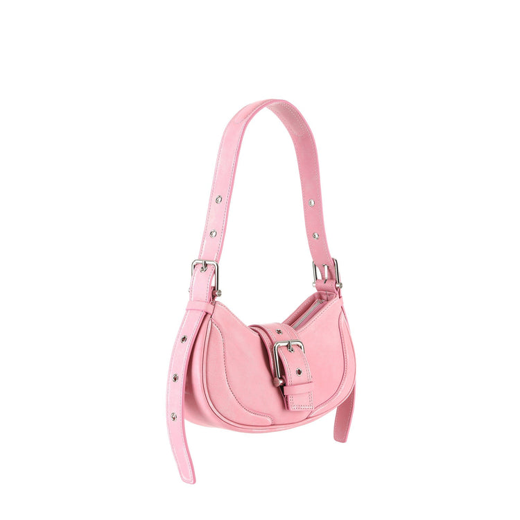 Osoi-Vintage Pink Hobo Brocle Shoulder Bag-23FB050-02-03-dgallerystore