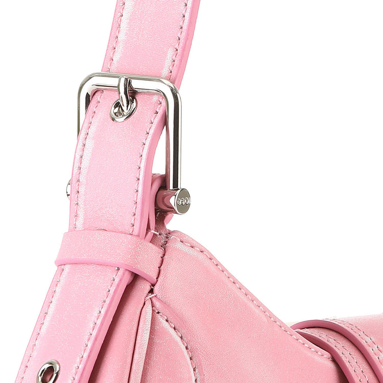Osoi-Vintage Pink Hobo Brocle Shoulder Bag-23FB050-02-03-dgallerystore