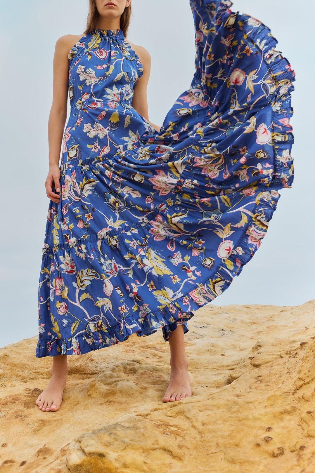 Philippa 1970-Dress Shiloh Light Blue-dgallerystore