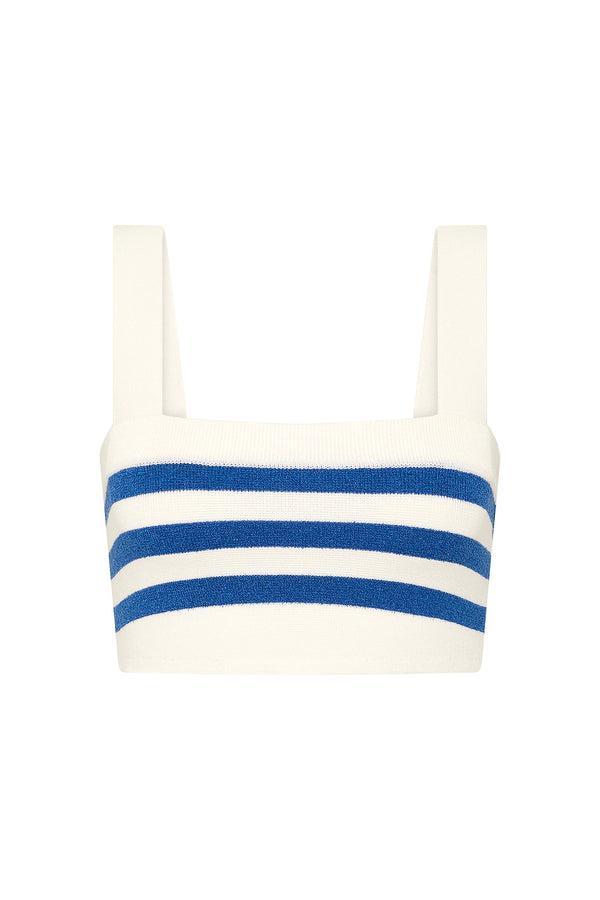 Posse-Ari Top - Blue Stripe-dgallerystore